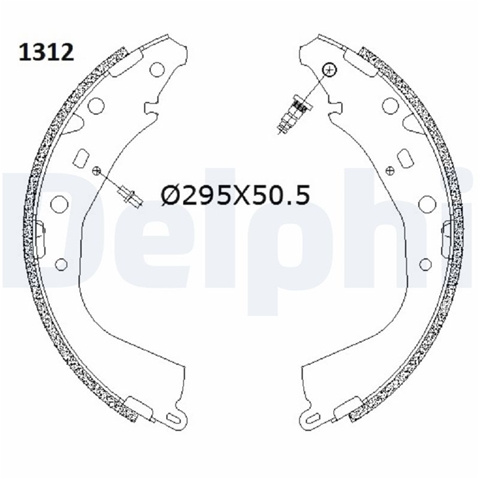 Set Saboti Frana Delphi Toyota LS2187