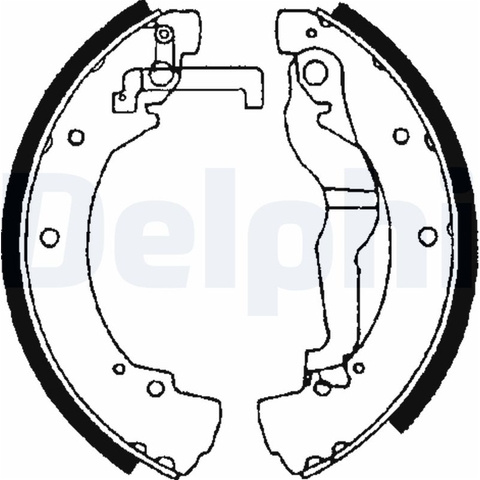 Set Saboti Frana Delphi Vw LS1656