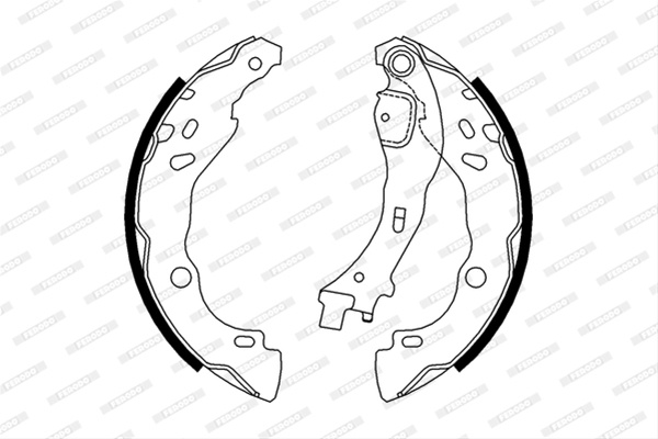 Set Saboti Frana Ferodo Citroën FSB657