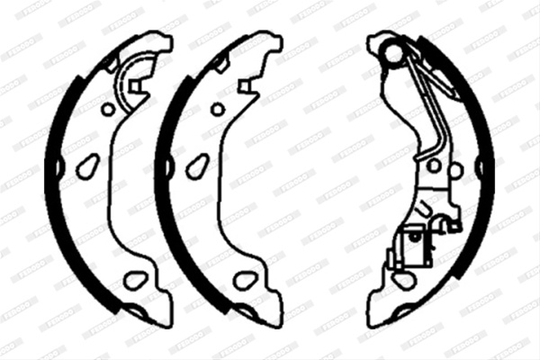 Set Saboti Frana Ferodo Fiat FSB603