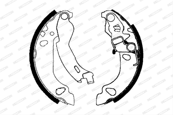 Set Saboti Frana Ferodo Fiat FSB655