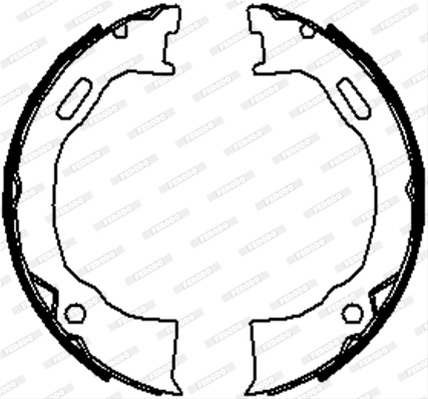 Set Saboti Frana Ferodo Ford FSB4070