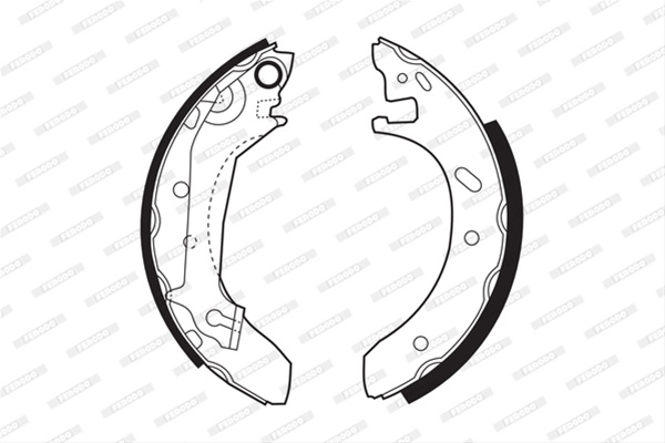 Set Saboti Frana Ferodo Ford FSB421