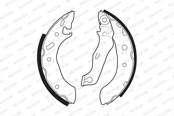 Set Saboti Frana Ferodo Ford FSB543