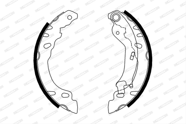 Set Saboti Frana Ferodo Ford FSB688