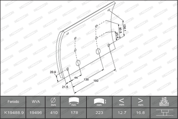 Set Saboti Frana Ferodo Man K19488.0-F3672