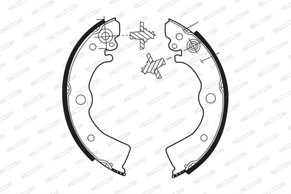Set Saboti Frana Ferodo Nissan FSB412