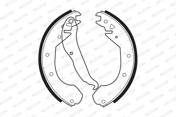 Set Saboti Frana Ferodo Opel FSB199