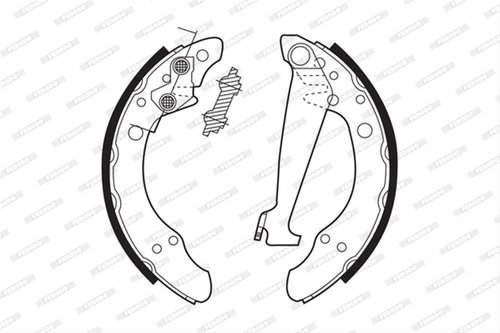 Set Saboti Frana Ferodo Skoda FSB408