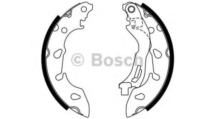 Set saboti frana FIAT 500 C (312) (2009 - 2016) BOSCH 0 986 487 772 piesa NOUA