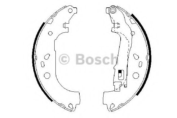 Set saboti frana FIAT ALBEA (172) (2007 - 2016) BOSCH 0 986 487 717 piesa NOUA