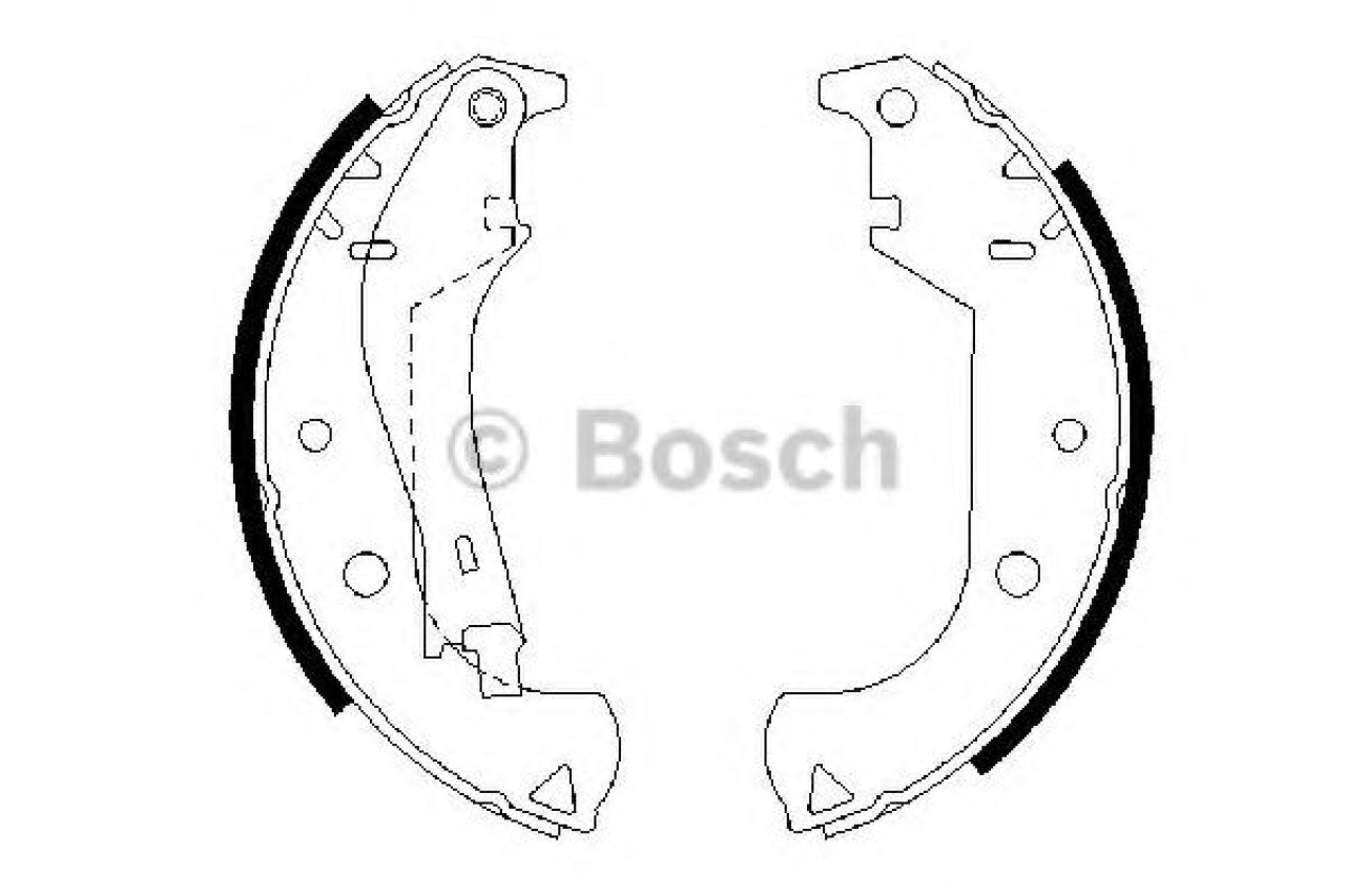 Set saboti frana FIAT ALBEA (178) (1996 - 2009) BOSCH 0 986 487 626 piesa NOUA