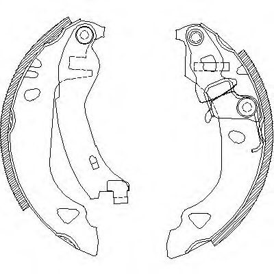 Set saboti frana FIAT BRAVO I (182) (1995 - 2001) REMSA 4302.00 piesa NOUA