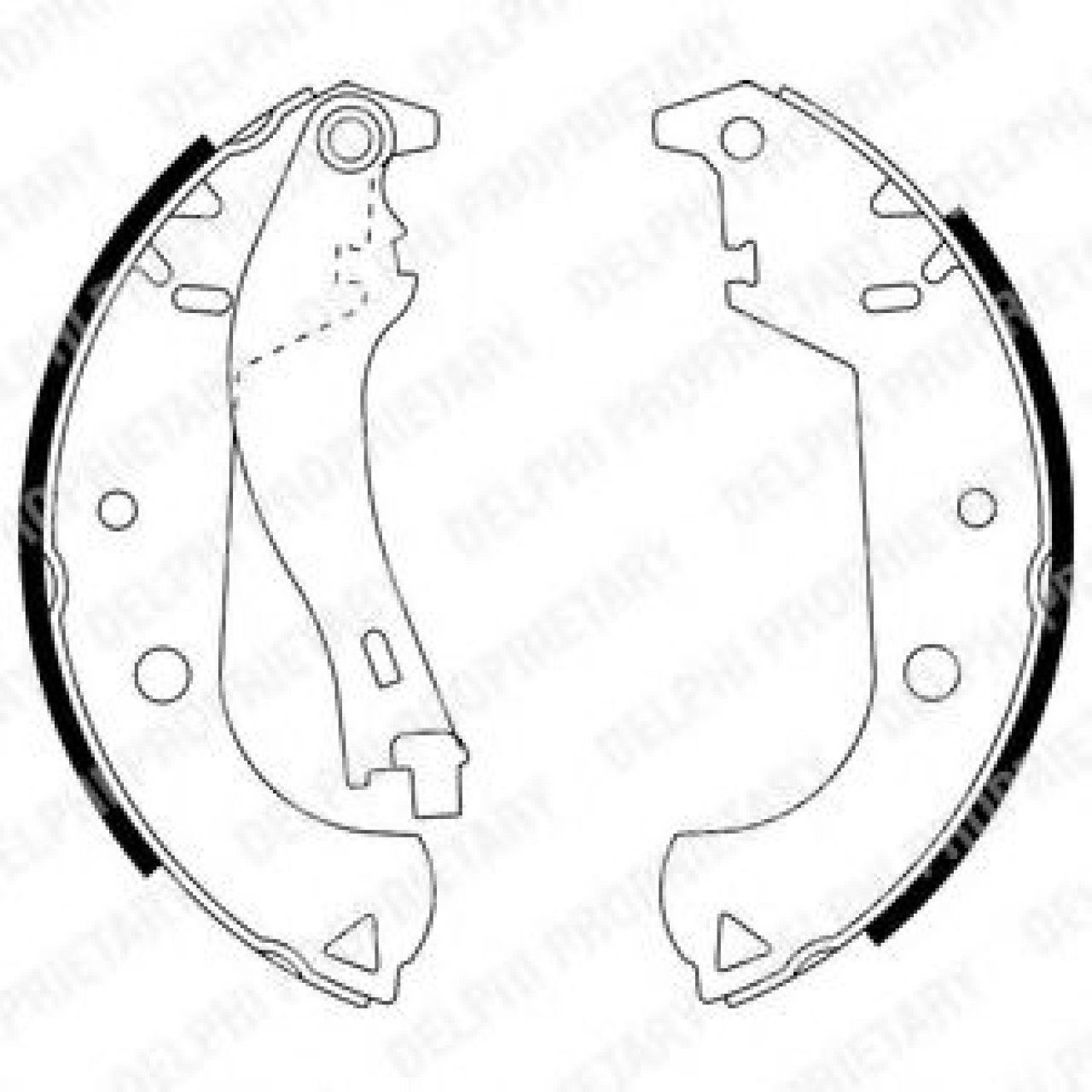 Set saboti frana FIAT DOBLO Cargo (223) (2000 - 2016) DELPHI LS1916 piesa NOUA