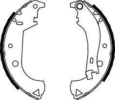 Set saboti frana FIAT DOBLO Cargo (223) (2000 - 2016) FERODO FSB604 piesa NOUA