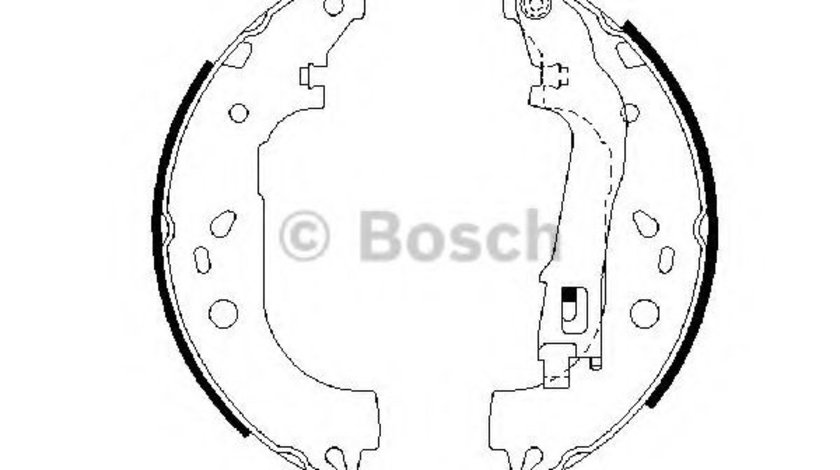 Set saboti frana FIAT DOBLO Cargo (223) (2000 - 2016) BOSCH 0 986 487 717 piesa NOUA