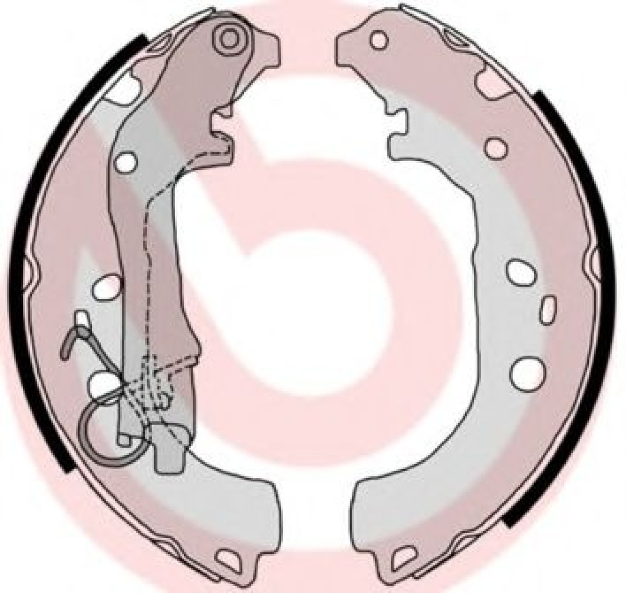 Set saboti frana FIAT DOBLO Combi (263) (2010 - 2016) BREMBO S 23 518 piesa NOUA