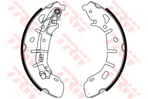 Set saboti frana FIAT DOBLO Combi (263) (2010 - 2016) TRW GS8799 piesa NOUA