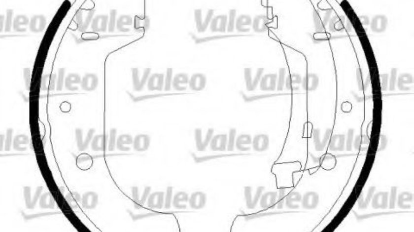 Set saboti frana FIAT DOBLO Microbus (223, 119) (2001 - 2016) VALEO 562806 piesa NOUA