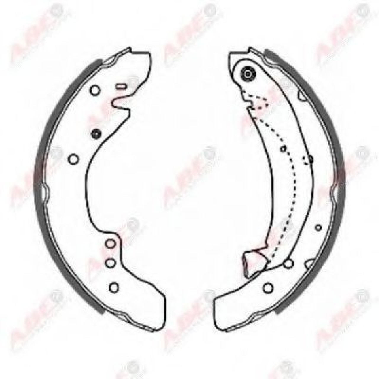 Set saboti frana FIAT DUCATO bus (230) (1994 - 2002) ABE C0C010ABE piesa NOUA