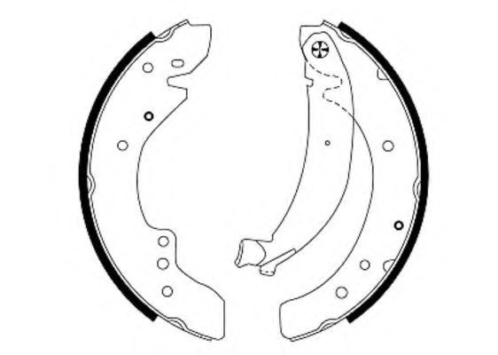 Set saboti frana FIAT DUCATO bus (230) (1994 - 2002) TEXTAR 91047900 piesa NOUA