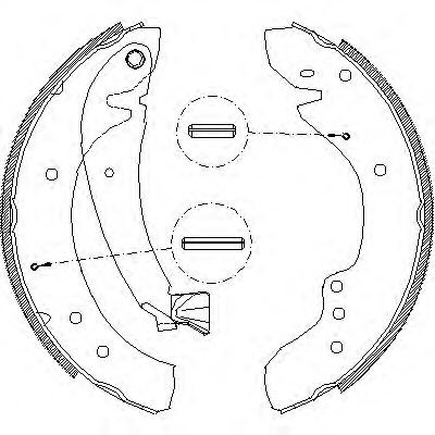Set saboti frana FIAT DUCATO bus (230) (1994 - 2002) REMSA 4718.00 piesa NOUA