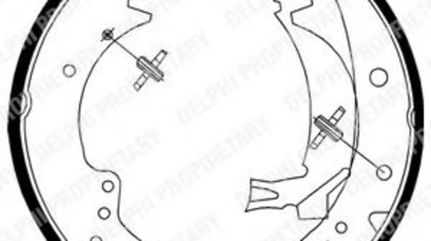 Set saboti frana FIAT DUCATO caroserie (290) (1989 - 1994) DELPHI LS1712 piesa NOUA