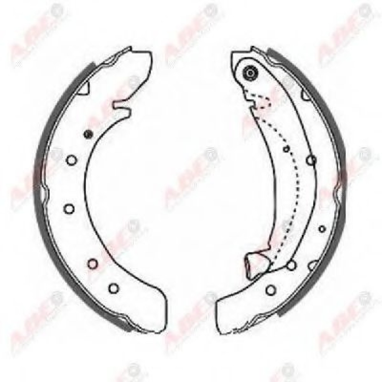Set saboti frana FIAT DUCATO platou / sasiu (230) (1994 - 2002) ABE C0P013ABE piesa NOUA