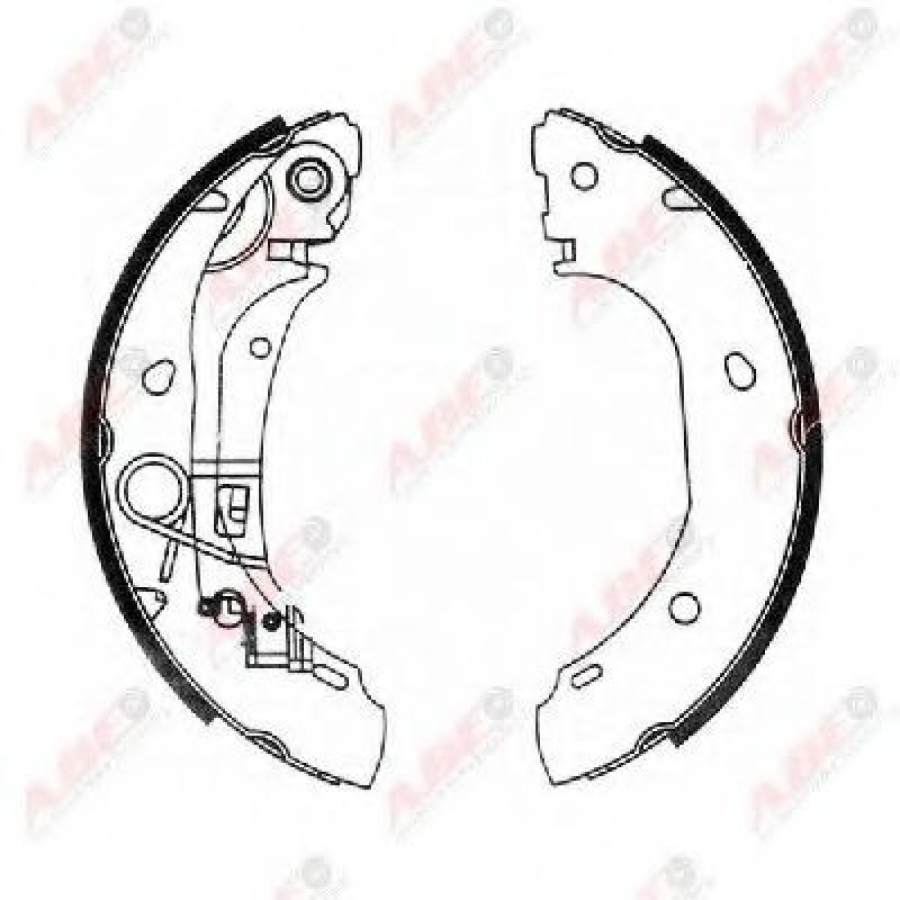 Set saboti frana FIAT DUCATO platou / sasiu (244) (2002 - 2016) ABE C0F025ABE piesa NOUA