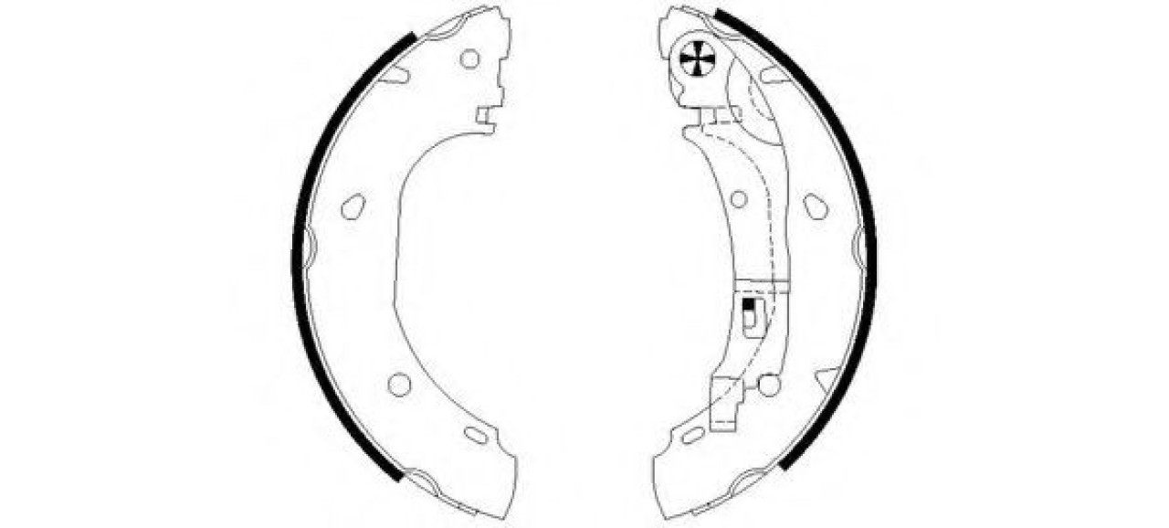 Set saboti frana FIAT DUCATO platou / sasiu (244) (2002 - 2016) TEXTAR 91060900 piesa NOUA