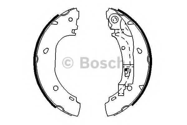 Set saboti frana FIAT DUCATO platou / sasiu (244) (2002 - 2016) BOSCH 0 986 487 701 piesa NOUA