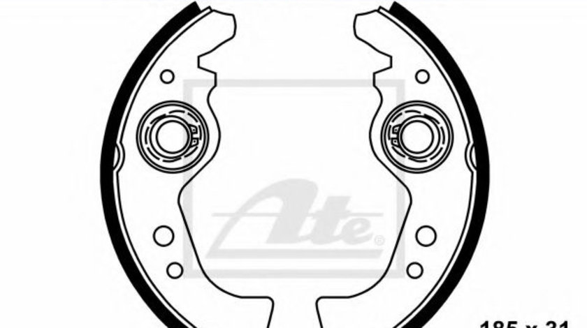 Set saboti frana FIAT FIORINO (127) (1977 - 1987) ATE 03.0137-0015.2 piesa NOUA