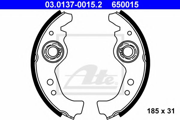 Set saboti frana FIAT FIORINO (147) (1980 - 1993) ATE 03.0137-0015.2 piesa NOUA