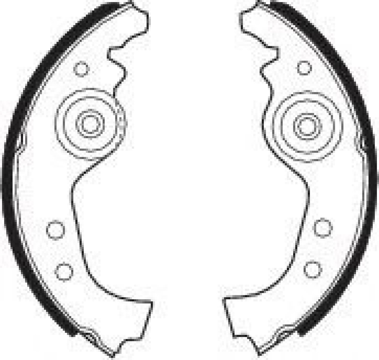 Set saboti frana FIAT FIORINO Pick up (147) (1977 - 1988) FERODO FSB27 piesa NOUA