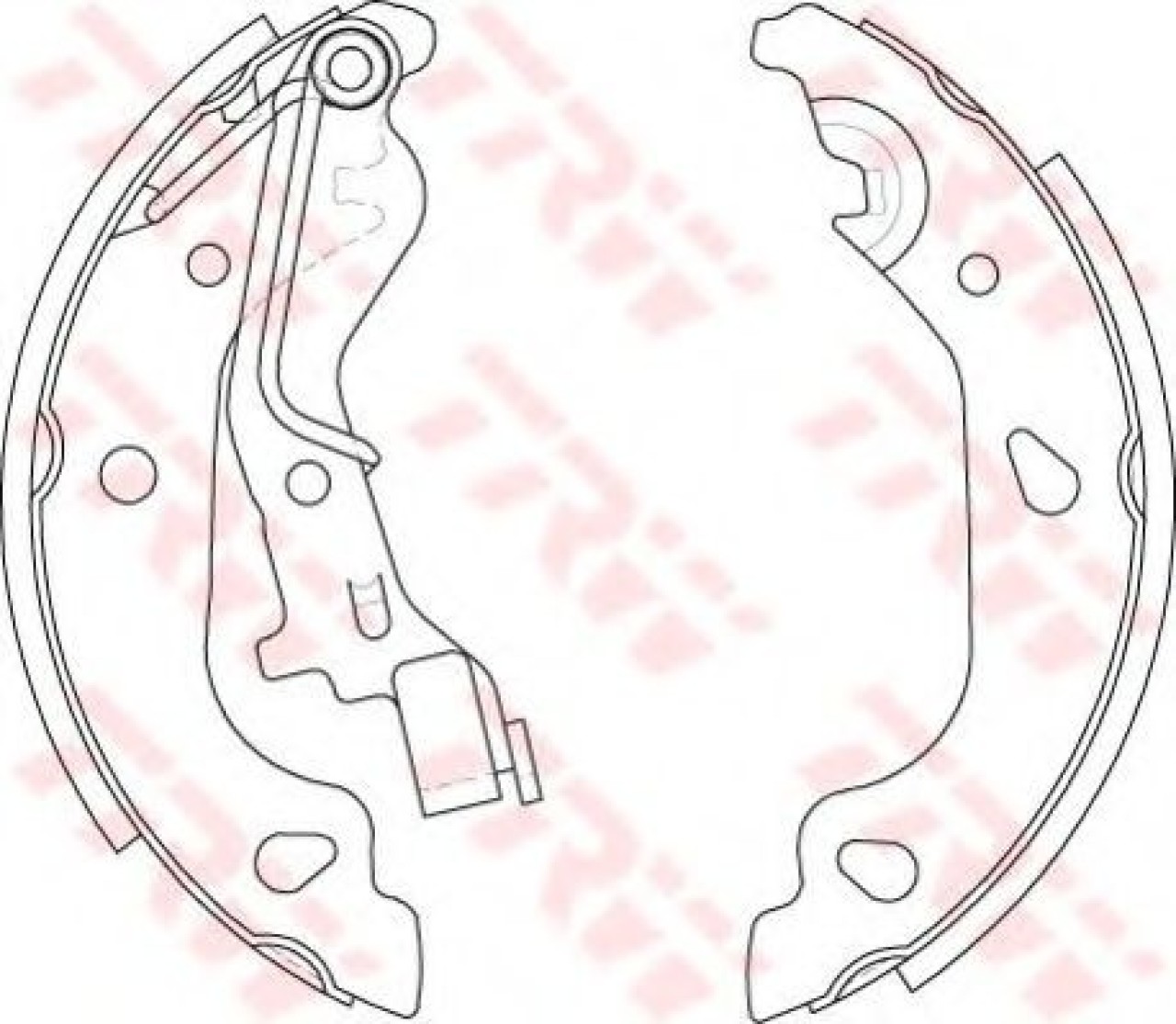 Set saboti frana FIAT GRANDE PUNTO (199) (2005 - 2016) TRW GS8687 piesa NOUA