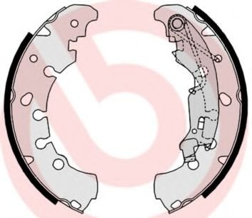 Set saboti frana FIAT GRANDE PUNTO (199) (2005 - 2016) BREMBO S 23 530 piesa NOUA