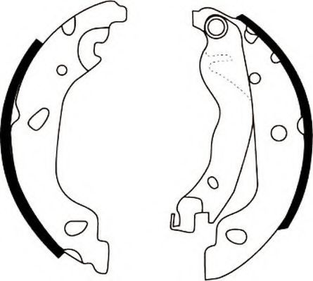 Set saboti frana FIAT GRANDE PUNTO (199) (2005 - 2016) JURID 362406J piesa NOUA
