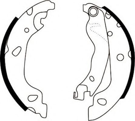 Set saboti frana FIAT GRANDE PUNTO (199) (2005 - 2016) JURID 362406J piesa NOUA