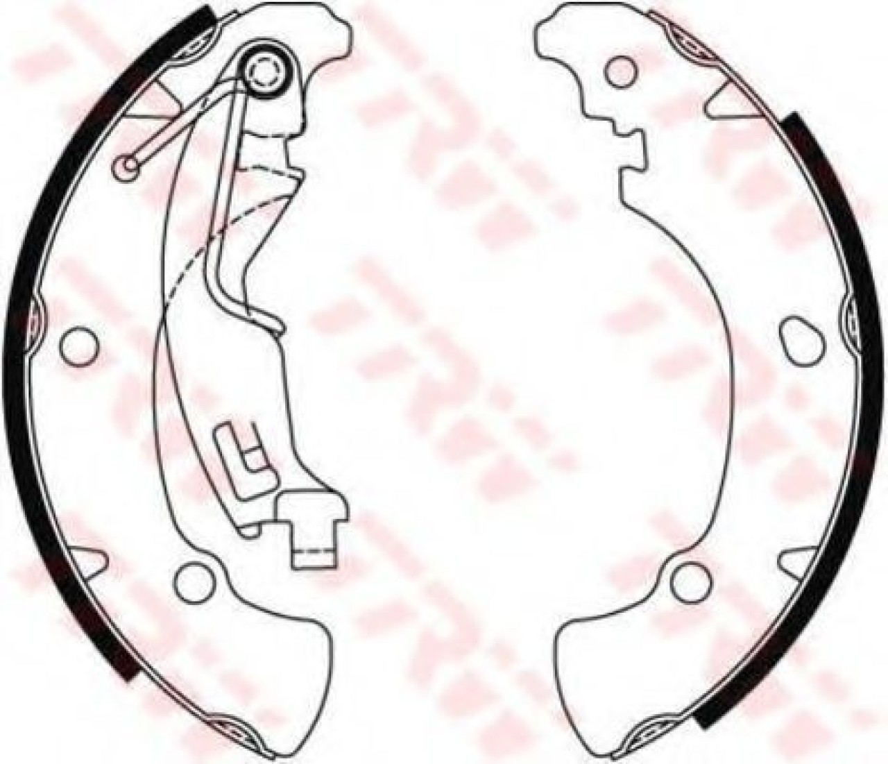 Set saboti frana FIAT GRANDE PUNTO (199) (2005 - 2016) TRW GS8488 piesa NOUA