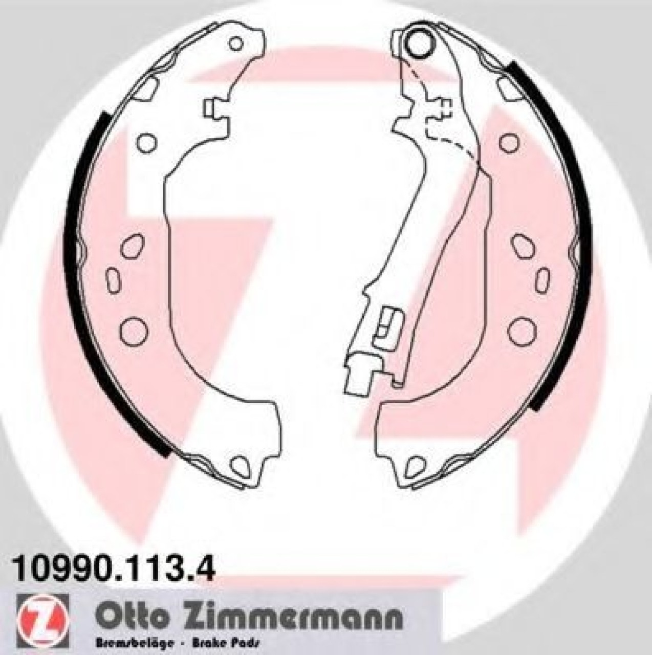 Set saboti frana FIAT IDEA (350) (2003 - 2016) ZIMMERMANN 10990.113.4 piesa NOUA