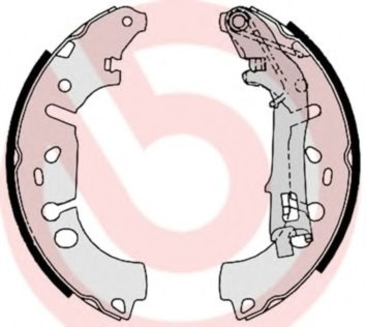 Set saboti frana FIAT LINEA (323) (2007 - 2016) BREMBO S 23 531 piesa NOUA