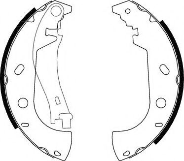 Set saboti frana FIAT MAREA (185) (1996 - 2007) FERODO FSB571 piesa NOUA
