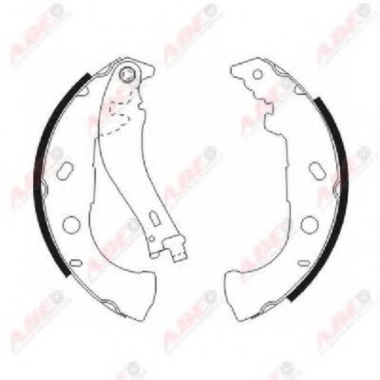 Set saboti frana FIAT PALIO (178BX) (1996 - 2016) ABE C0F015ABE piesa NOUA