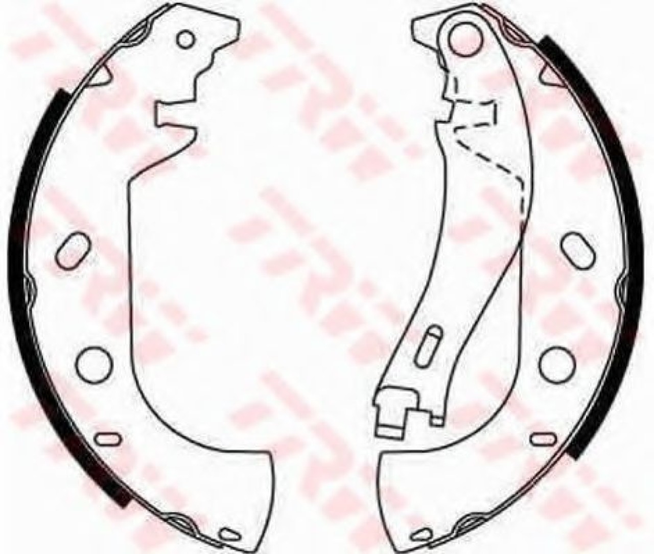 Set saboti frana FIAT PALIO (178BX) (1996 - 2016) TRW GS8653 piesa NOUA