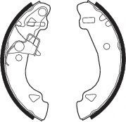 Set saboti frana FIAT PANDA (141A) (1980 - 2004) FERODO FSB527 piesa NOUA