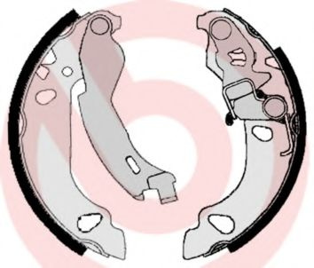 Set saboti frana FIAT PANDA (169) (2003 - 2016) BREMBO S 23 522 piesa NOUA