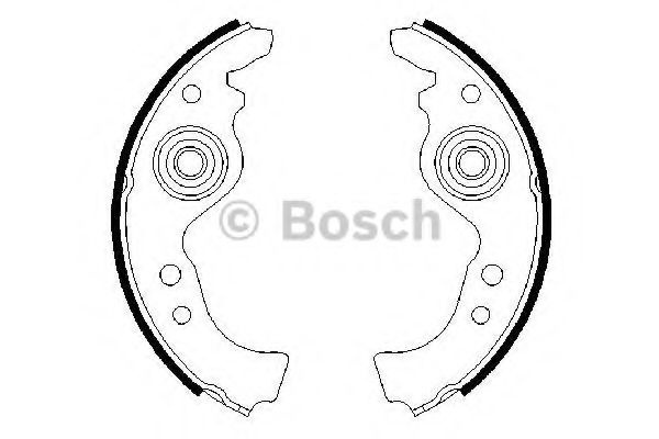 Set saboti frana FIAT PANDA Van (141) (1986 - 2004) BOSCH 0 986 487 030 piesa NOUA