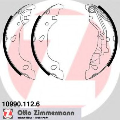 Set saboti frana FIAT PUNTO (188) (1999 - 2016) ZIMMERMANN 10990.112.6 piesa NOUA