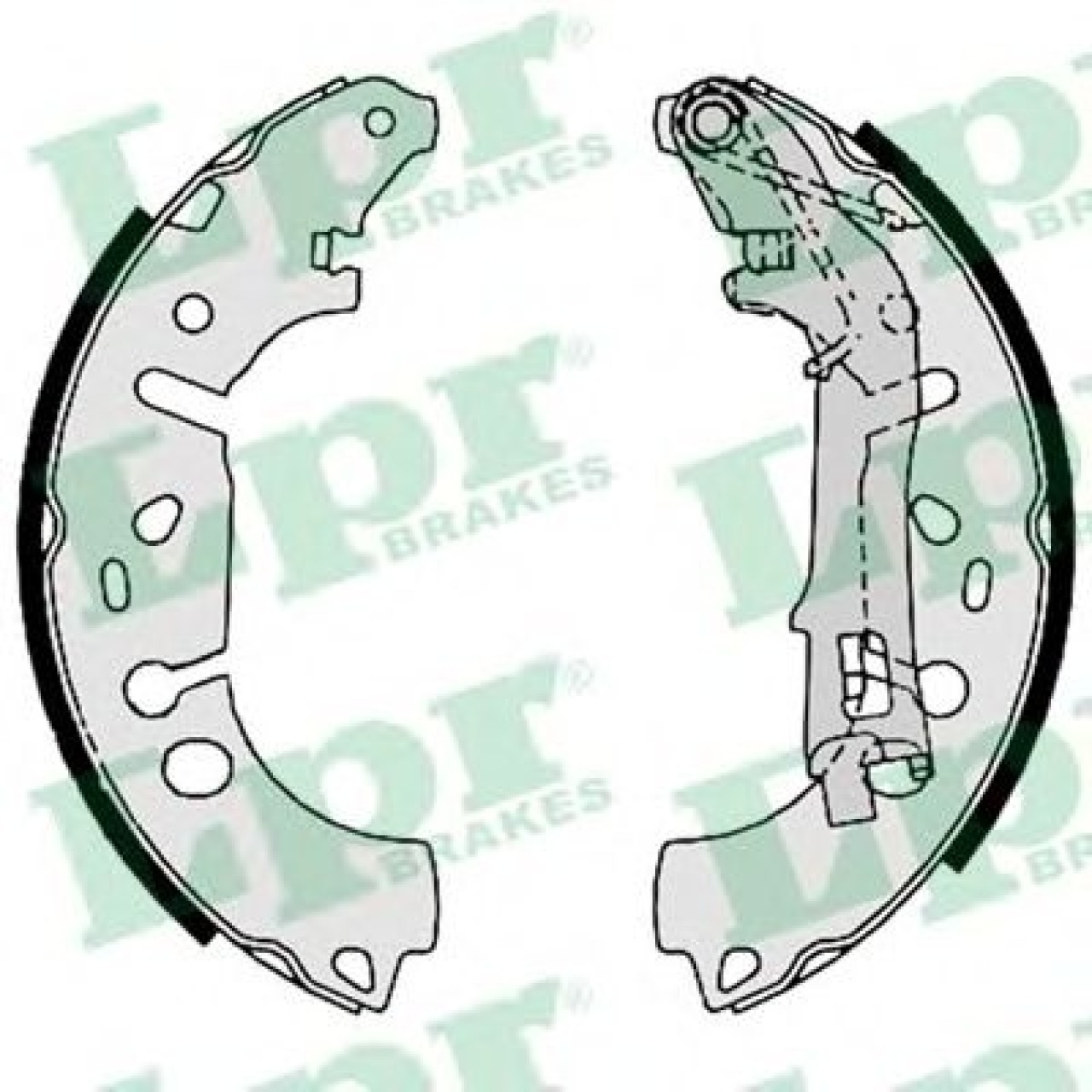 Set saboti frana FIAT PUNTO (199) (2012 - 2016) LPR 09100 piesa NOUA