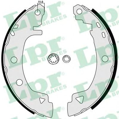 Set saboti frana FIAT PUNTO Cabriolet (176C) (1994 - 2000) LPR 04920 piesa NOUA